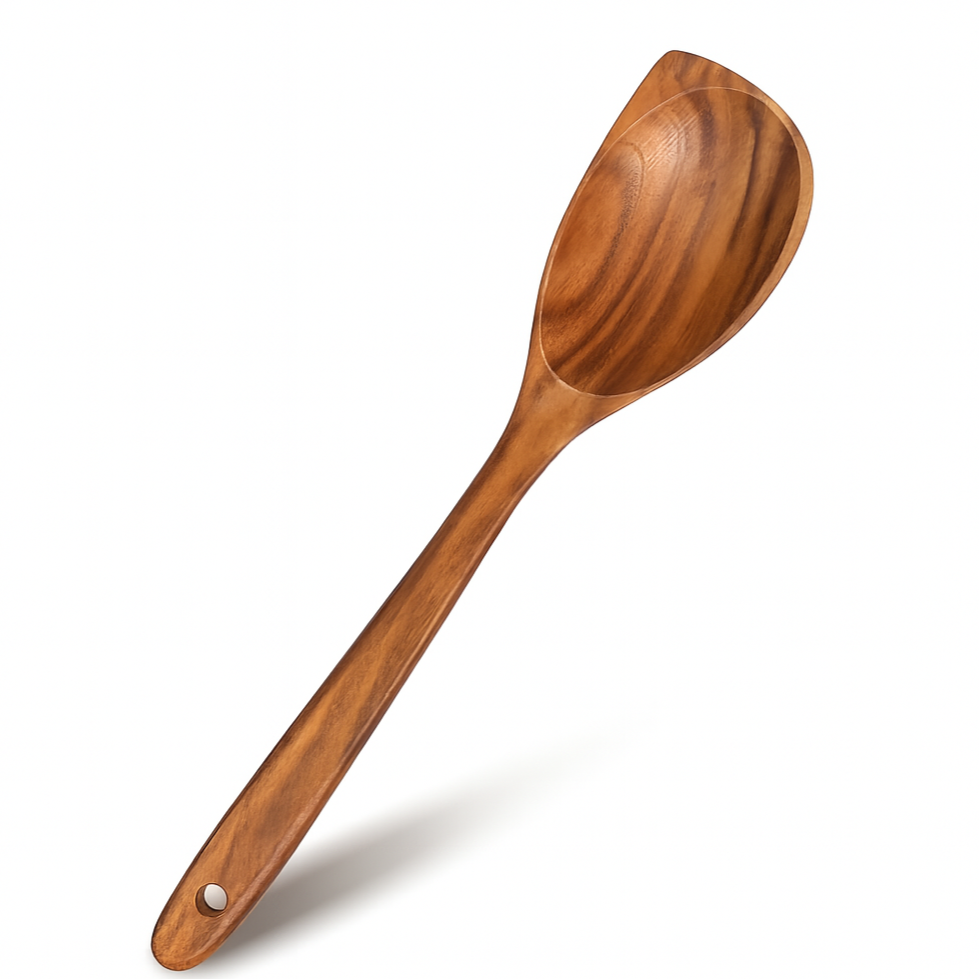 New Teak Spatula Mixing Spoon - Long