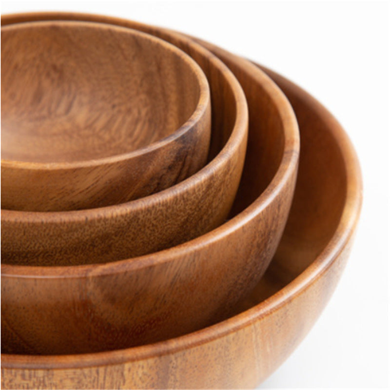 Premium Acacia Wooden Bowl Set