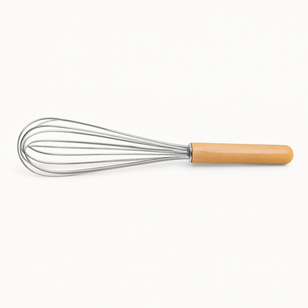 Bamboo & Stainless Steel Whisk